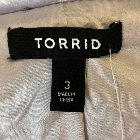 New Torrid Faux Fur Jacket Gray Size 3/3X - Picture 5 of 6